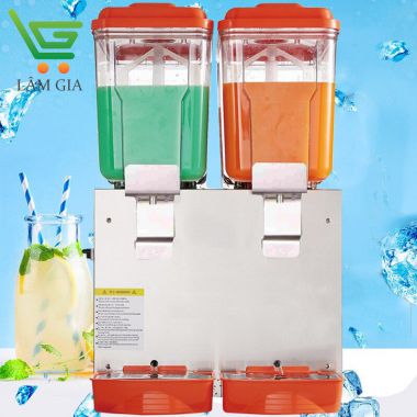 Máy Làm Mát Nước Trái Cây 2 Ngăn Xoay