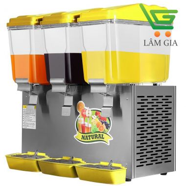 Máy Làm Mát Nước Trái Cây 3 Ngăn Phun