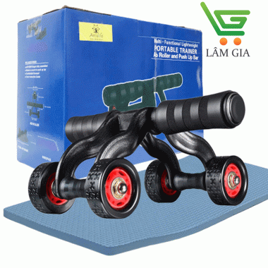 Con lăn tập bụng 4 bánh