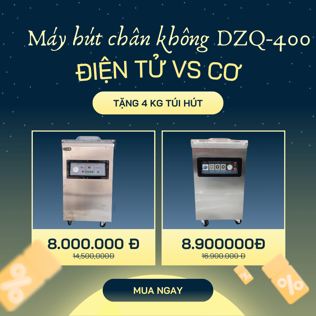 So sánh máy hút chân không cơ và máy hút chân không điện tử