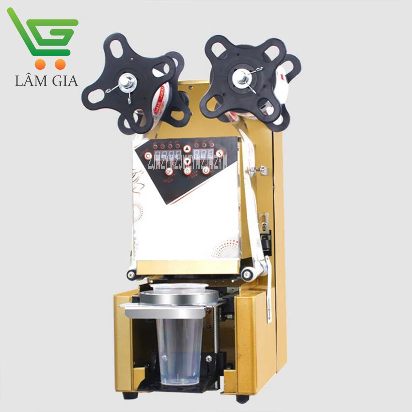 Máy dán miệng ly nhựa tự động WY-890