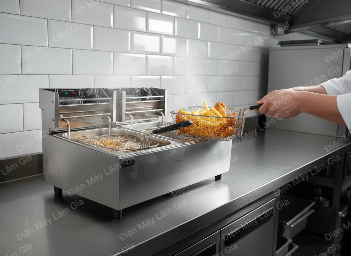 Bếp Chiên Nhúng 2 Ngăn 6Lx2