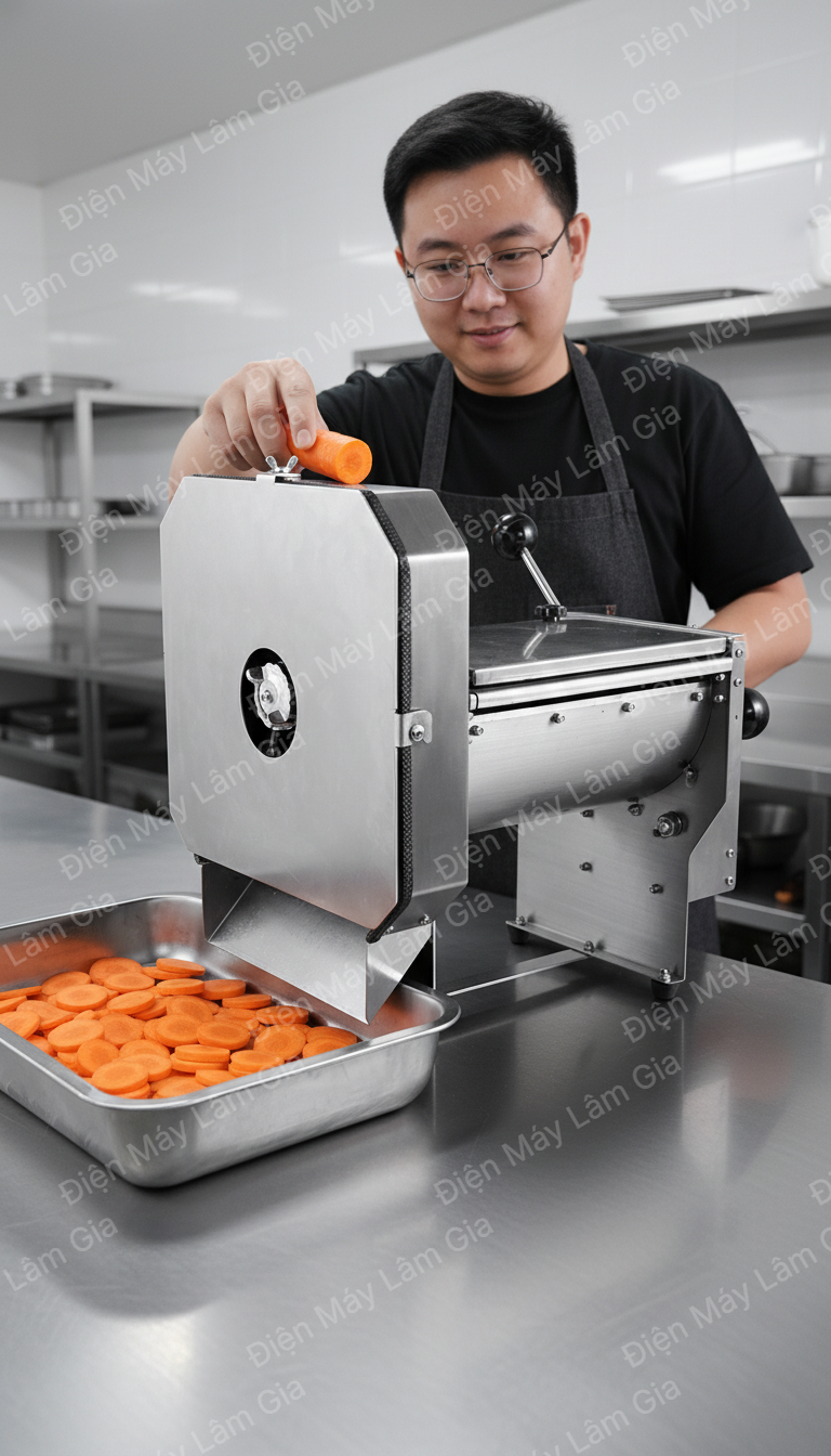Máy thái lát rau củ HL01 Lâm Gia