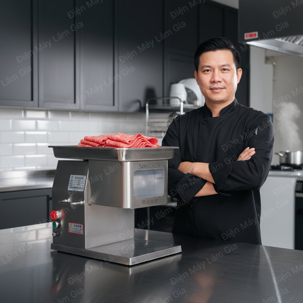 Máy Thái Thịt Tươi Sống QX-250