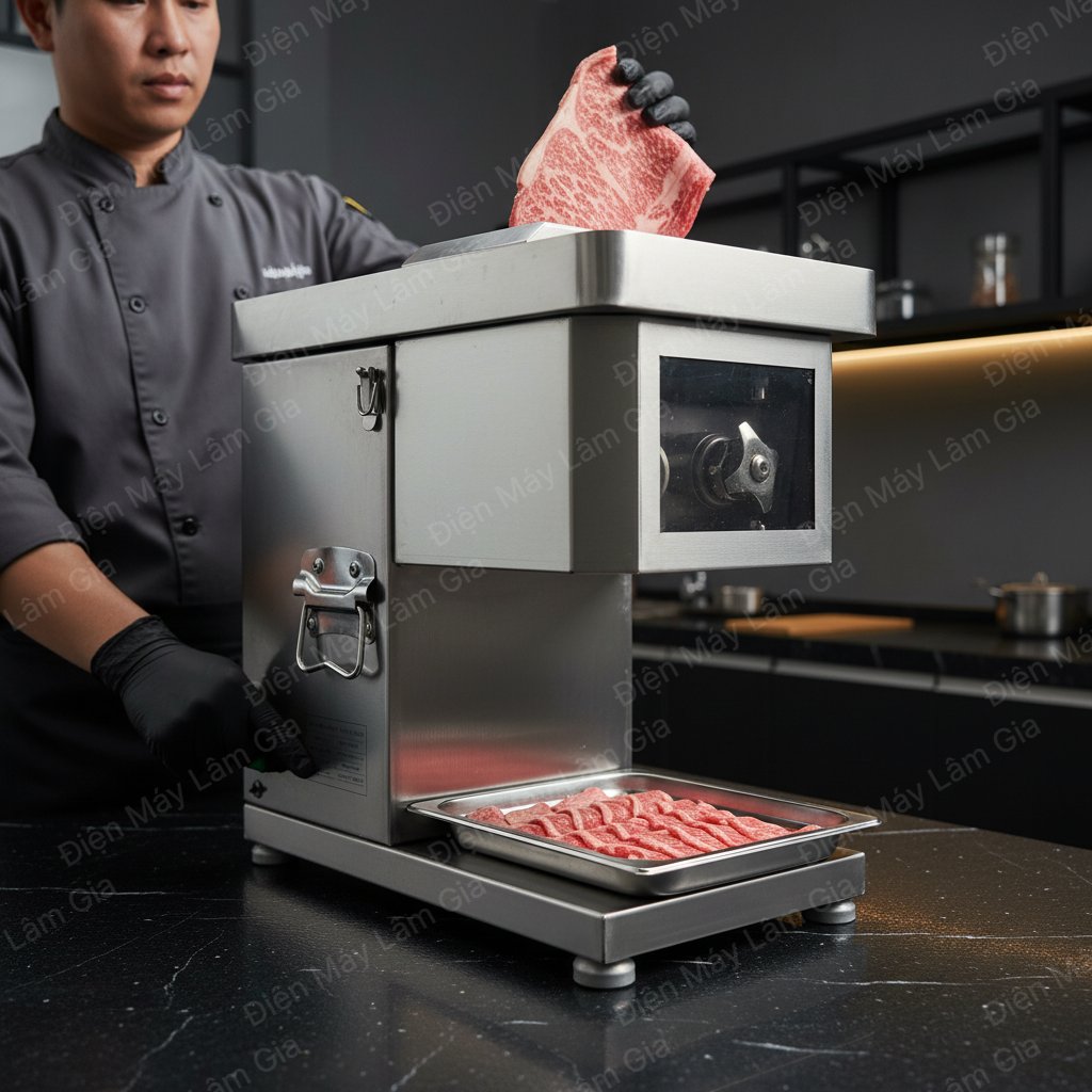 Máy Thái Thịt Tươi Sống TS-1 Cao Cấp