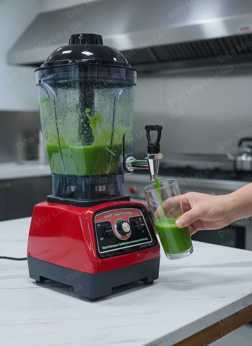 Máy xay sinh tố 8 lít có vòi Lâm Gia